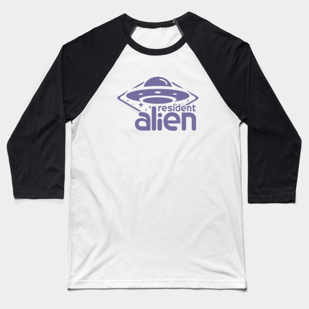 Resident Alien UFO 2 Baseball T-Shirt by Vault Emporium